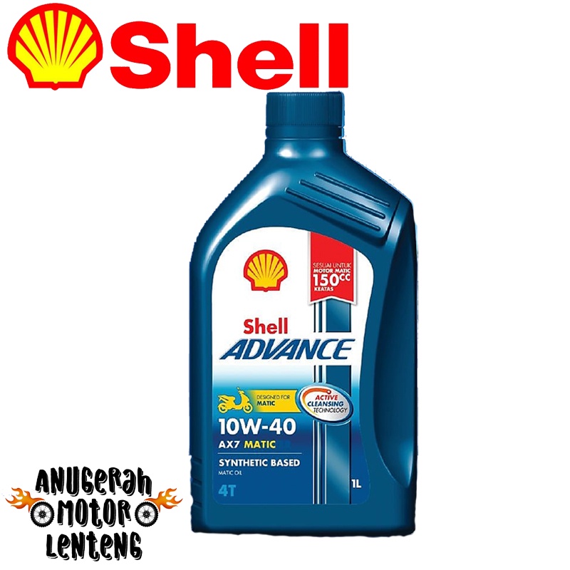 Jual Oli Shell Advance AX7 Matic 4T 10W 40 1L Synthetic Based | Shopee ...