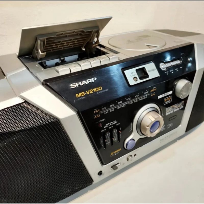 Jual SHARP MS-V2001 SIMBA / boombox radio tape compo | Shopee Indonesia