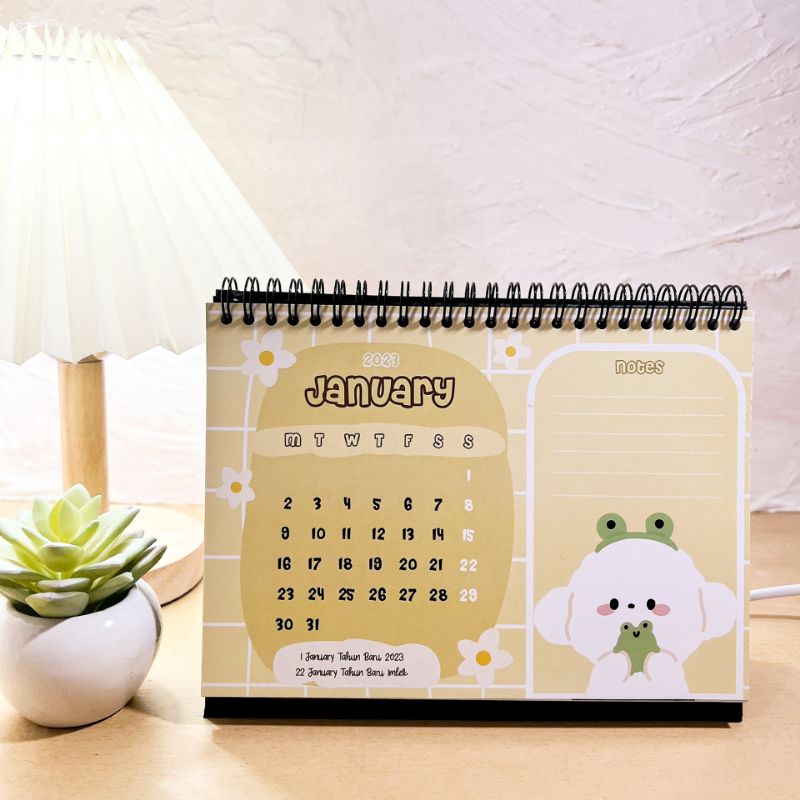 Jual Kalender Meja Bear And Friends Horizontal Aesthetic Premium Quality Spiral Shopee Indonesia 