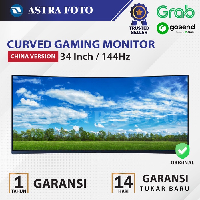 Jual Xiaomi Monitor Gaming 144Hz 34 inch Curved WQHD Original LED ...