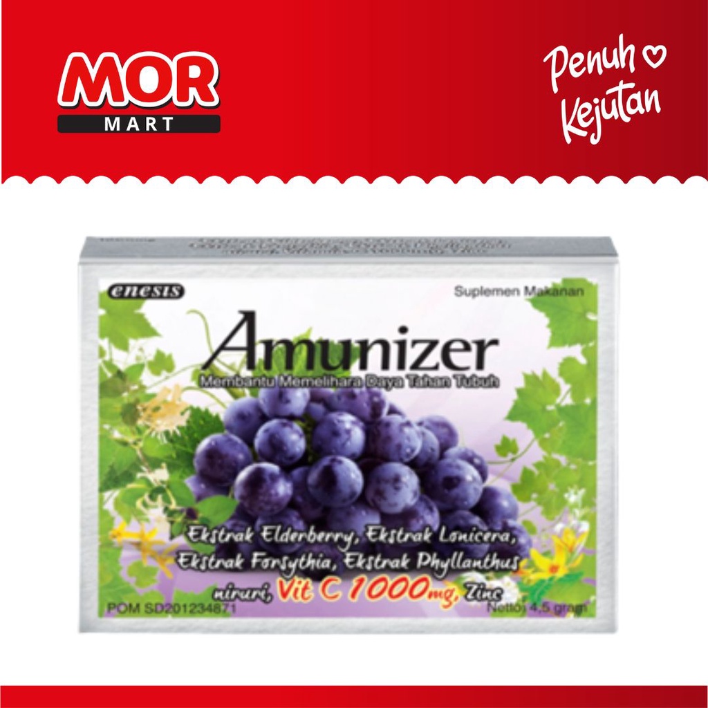Jual AMUNIZER Vitamin C 1000mg Zinc Box 4s | Shopee Indonesia
