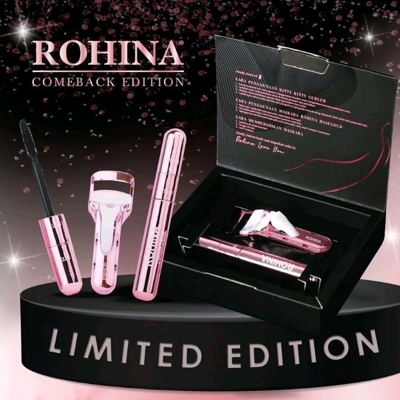Jual Rohina Rosegold Comeback Edition Mascara 2in1 NEW Limited Edition ...