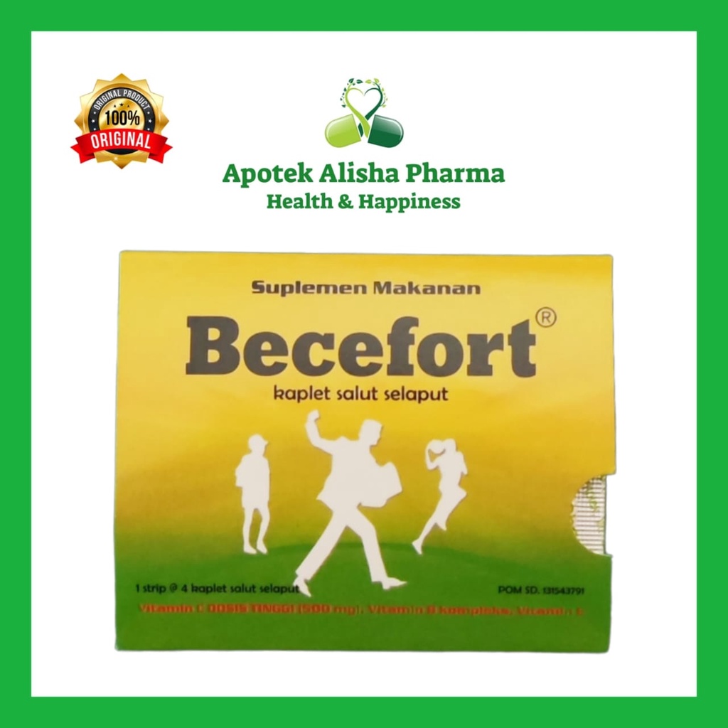 Jual Becefort Tablet (Strip 4tablet) - Beceport Tablet Multivitamin ...