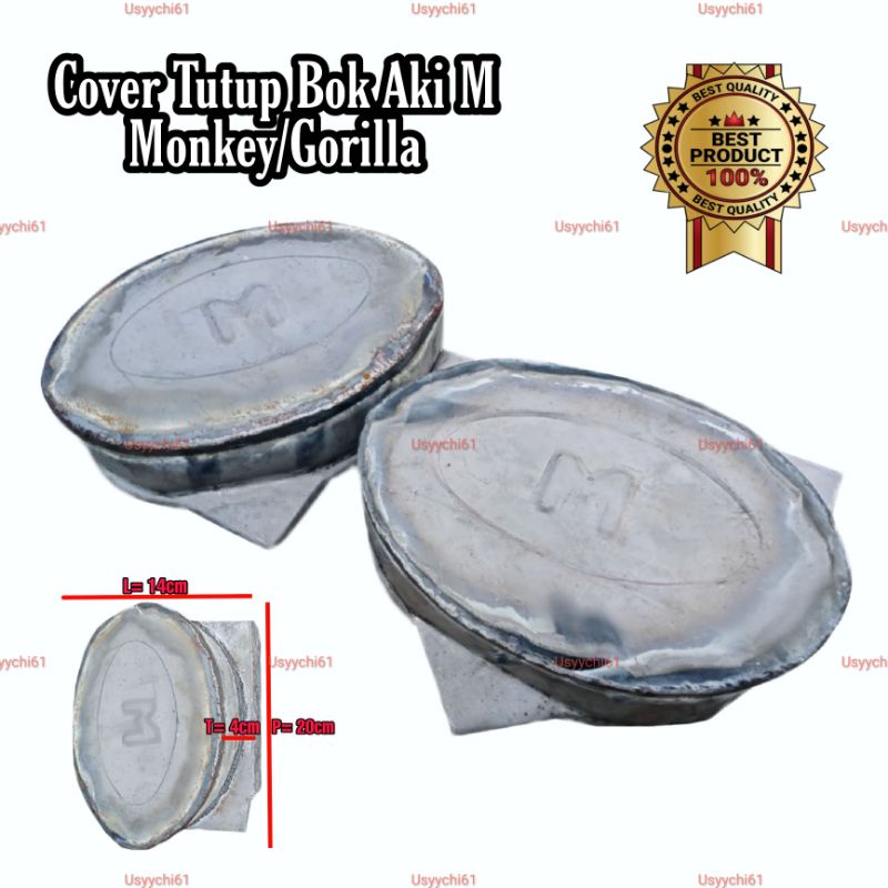 Jual Cover Tutup Bok Aki Accu Samping Set Tepong Motor Monkey Gorilla