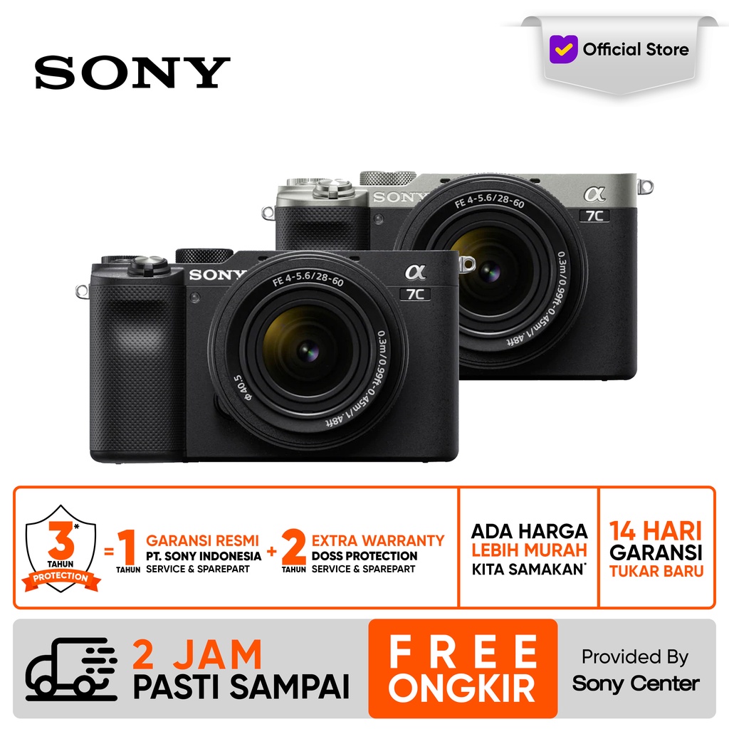 Camera Sony A7 C Harga Jual SONY ALPHA A7C Kit 28-60mm SONY A7C