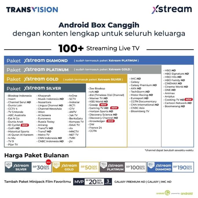 Jual transvision xstream | Shopee Indonesia
