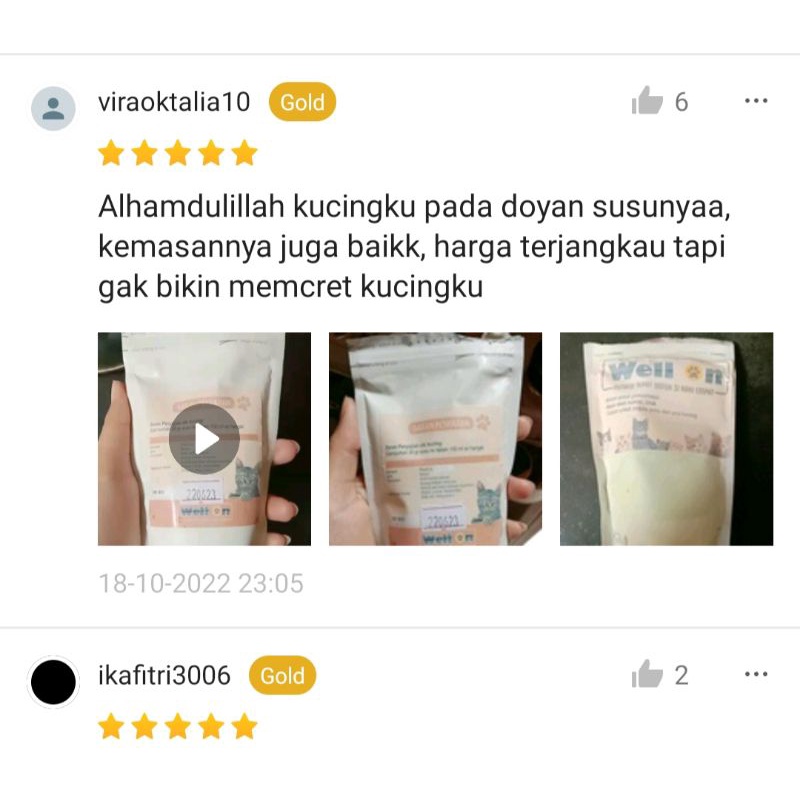 Jual Susu kucing well on 100gram bubuk hijau | Shopee Indonesia