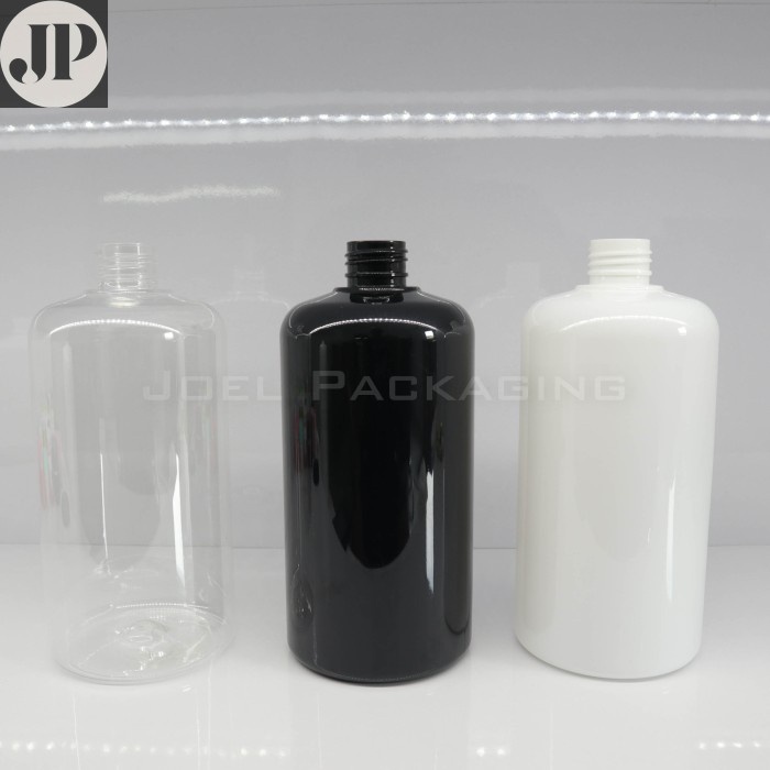 Jual BOTOL PLASTIK 500ML TANPA TUTUP 500 ML CLEAR HITAM PUTIH PET NECK ...