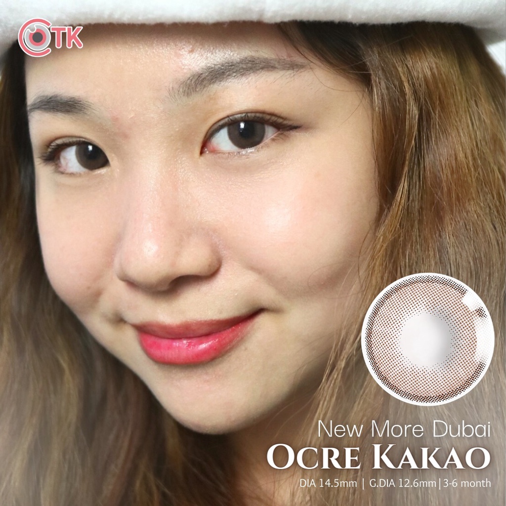 Jual Softlens New More Dubai Ocre Kakao Ocre Ash Normal Minus