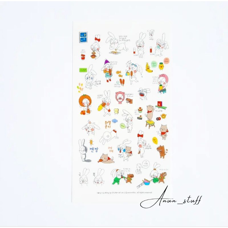 Jual Stiker PET Full Cutting Cute Hand Drawing Sticker [SATUAN ...