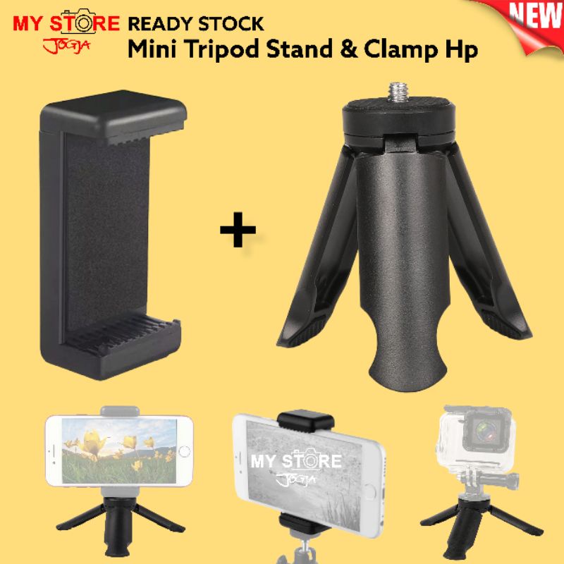 Jual Clamp holder u hp gopro action camera for tripod tongsis monopod
