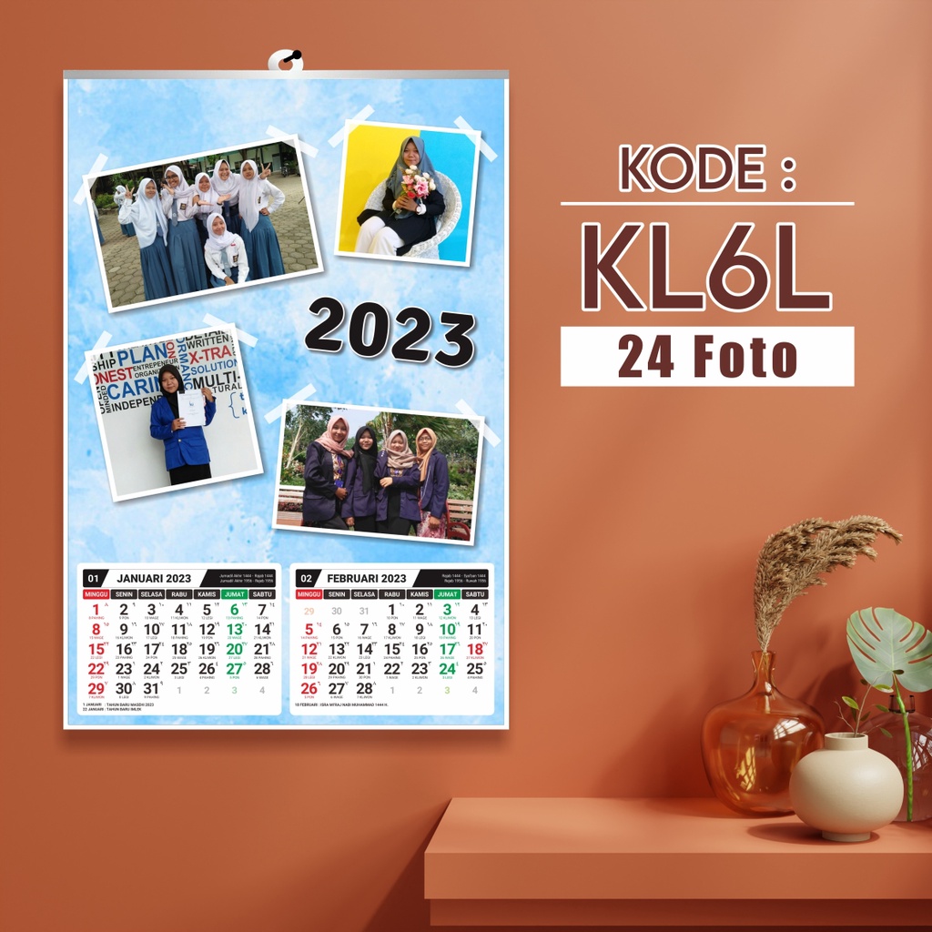 Jual KALENDER CUSTOM ISI 6 LEMBAR | KALENDER DINDING CUSTOM | KALENDER ...