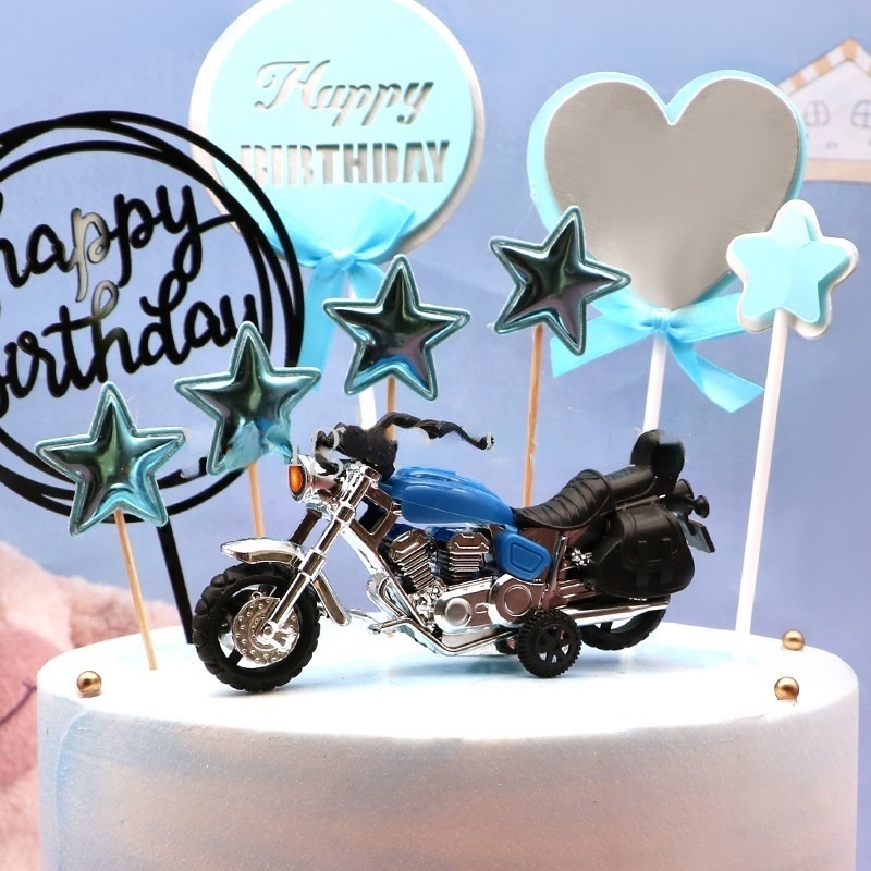 Jual CMM05 Cake Topper Sepeda Motor Gede Moge Motorcycle Harley Hias ...