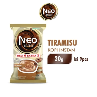 Neo Coffee Kopi Instan Tiramisu Pack 20 gr isi 6 + 3 pcs