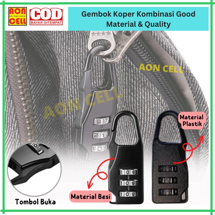 Jual Gembok Koper Swiss Password Code Lock Kunci Kombinasi Angka Travel ...