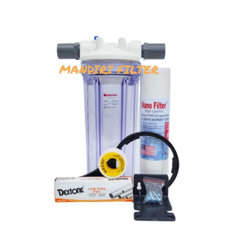 Jual Paket Hemat Filter Air 1 Tahap Untuk Air Kotor (Clear 10