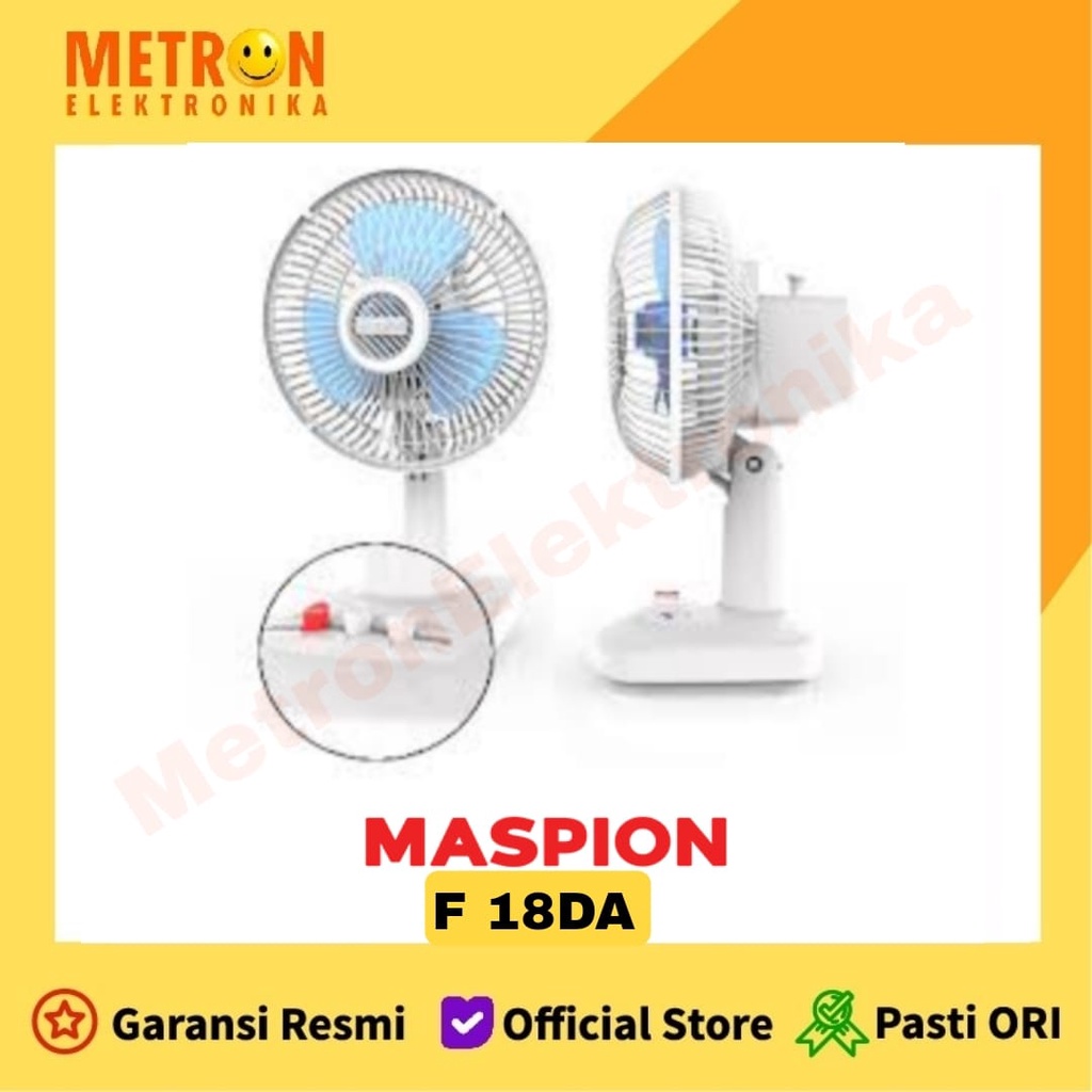 Jual MASPION F 18 DA DESK FAN 7 INCH / KIPAS ANGIN MEJA F 18 DA / F18DA ...