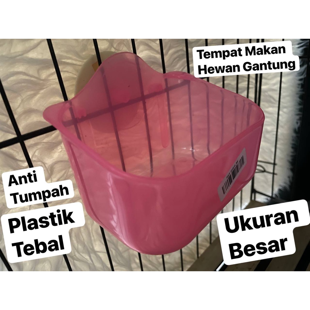 Jual Pet Dish Tempat Makan Minum Hewan Gantung Kucing Kelinci Anjing
