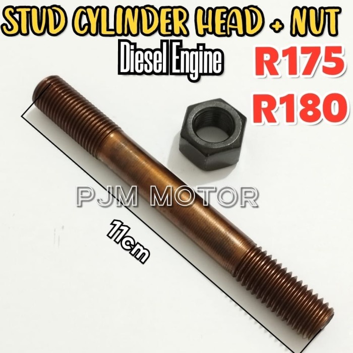 Jual R175 Stud cylinder head baut deksel mesin diesel r180 7pk 8pk ...