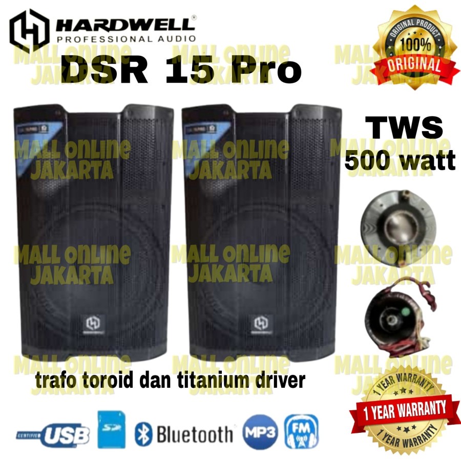 Jual Speaker Aktif Hardwell Dsr15 Pro 15 Inch Bluetooth Dsr 15pro