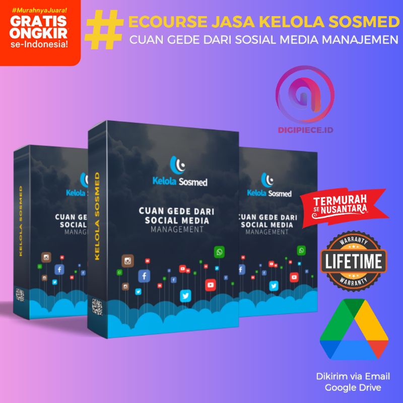 Jual ECOURSE JASA KELOLA SOSMED - CUAN USAHA DIGITAL | Shopee Indonesia