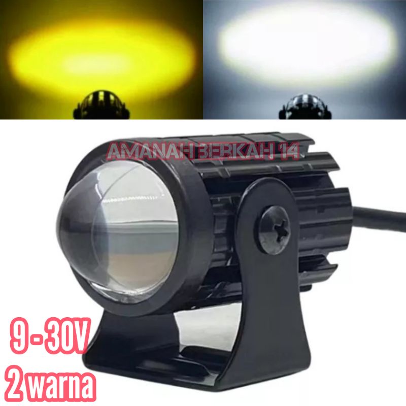 Jual LAMPU TEMBAK LASER MOTOR MOBIL LED D2 MINI 2 WARNA HIGH LOW LASER ...
