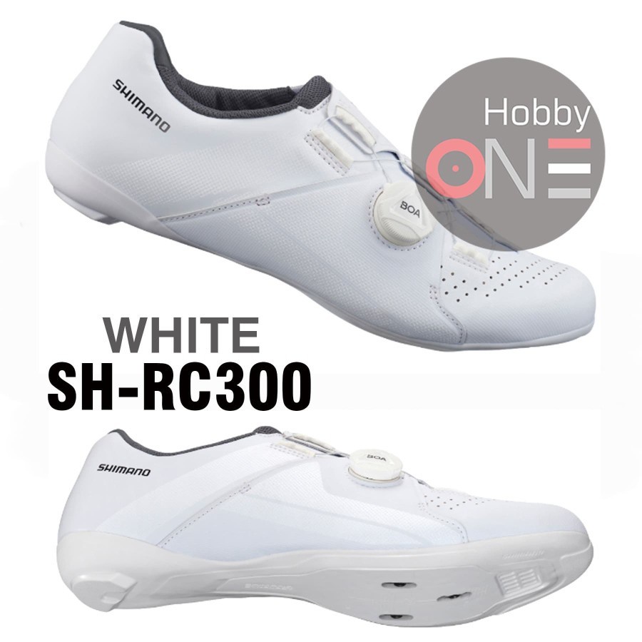 Chaussures De Cyclisme SHIMANO SH-RC3 Pour Hommes - Coupe Large, Blanc 2021, Semelle Rigide Nylon/fibre De Verre