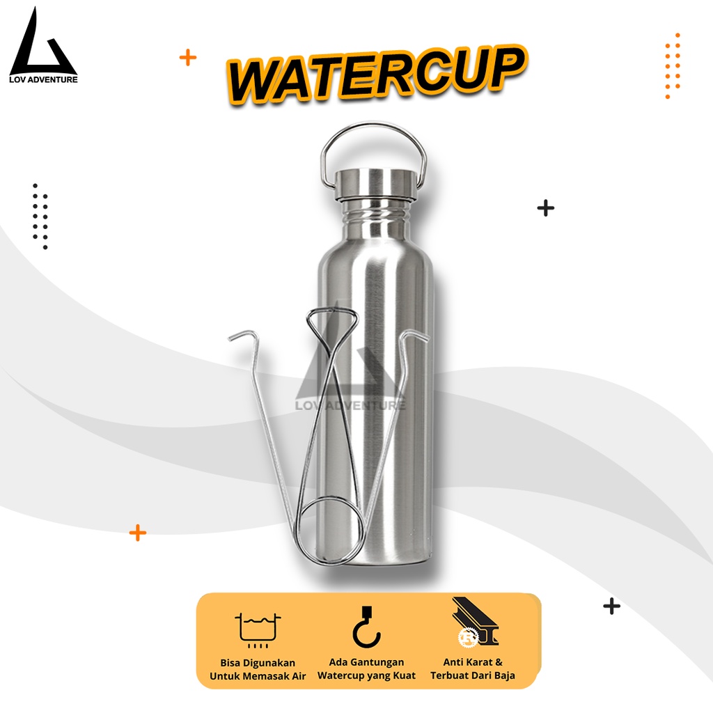 Jual Botol Minum Nesting Stainless Steel Camping Outdoor Water Bottle