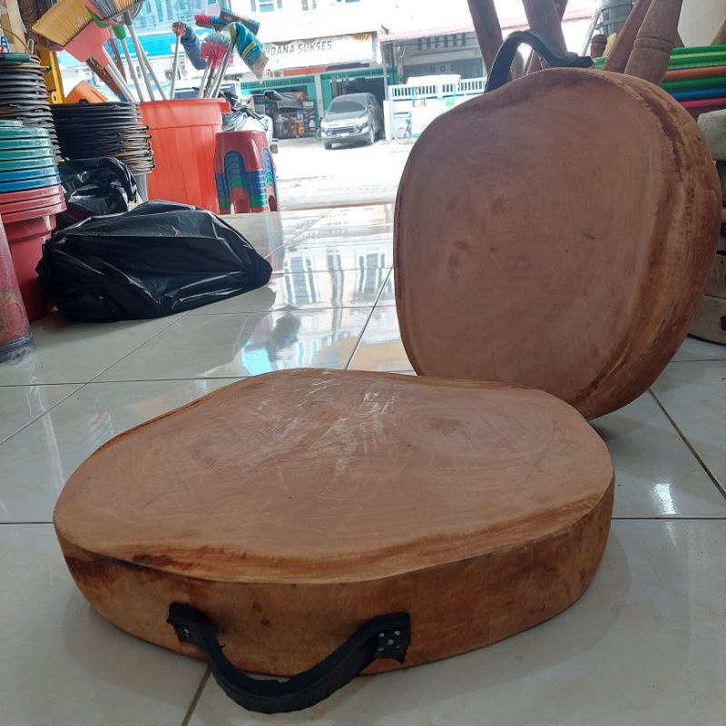 Jual Talenan Kayu Bulat Extra Super Jumbo 50 Cm Tebal 10 Cm - Dapur ...