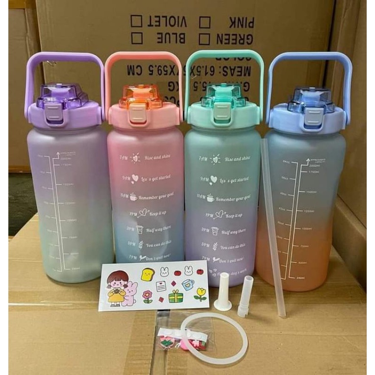 Jual Botol viral 2 liter / botol gradasi / botol minum | Shopee Indonesia