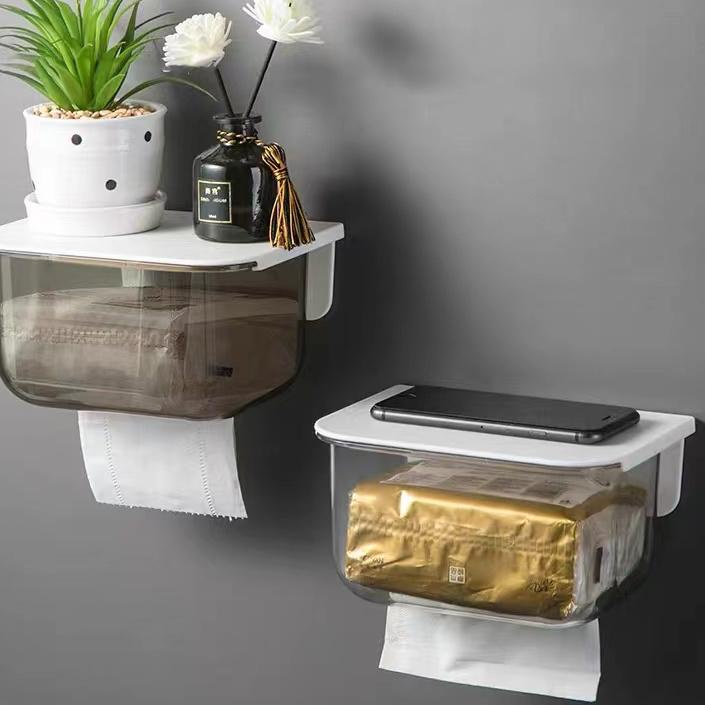 Jual G50E Hanging Tissue Roll Box / Kotak Tempat Tissue Gulung Putih ...