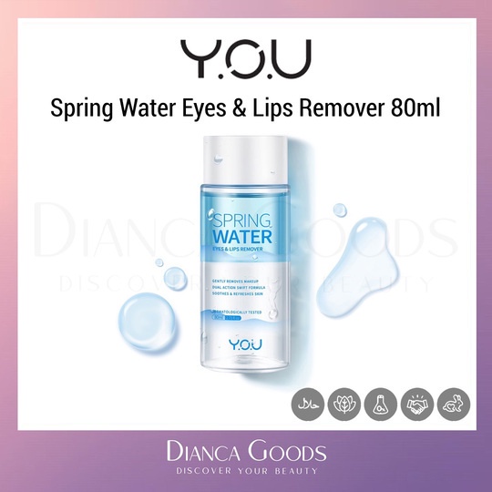 Jual Y.O.U Spring Water Eyes&Lips Remover 80ml [ YOU 122 ] - BKL ...