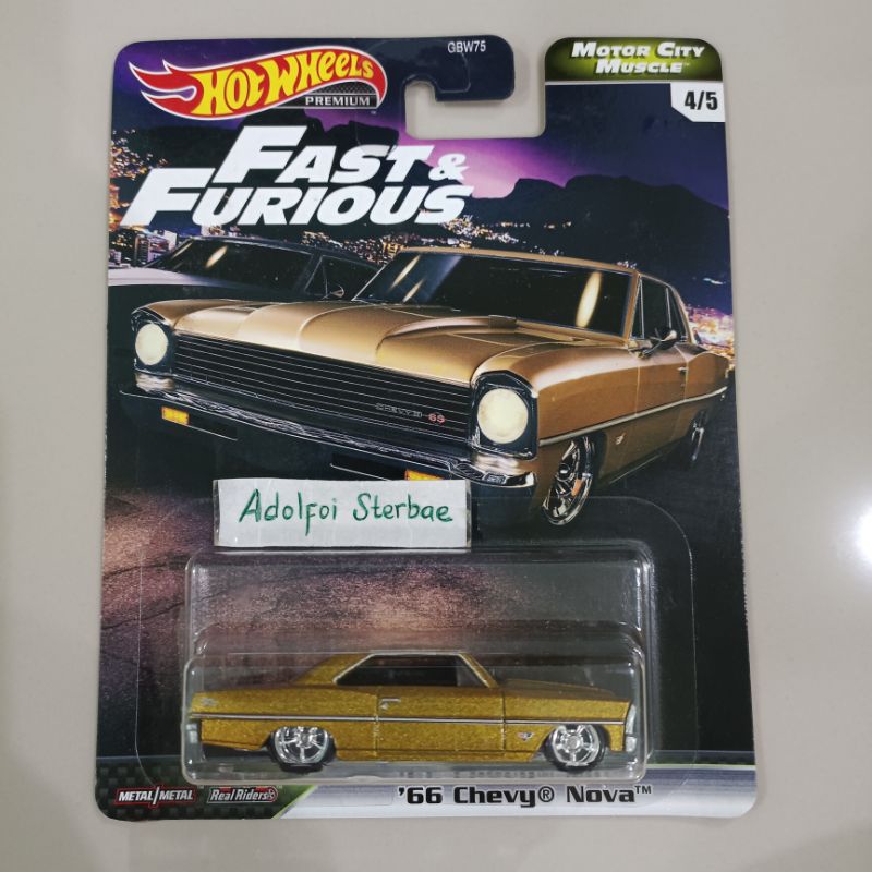 Hot Wheels Fast & Furious - Honda Civic EG - Série Racing Course - Échelle 1/64 - Modèle 2025