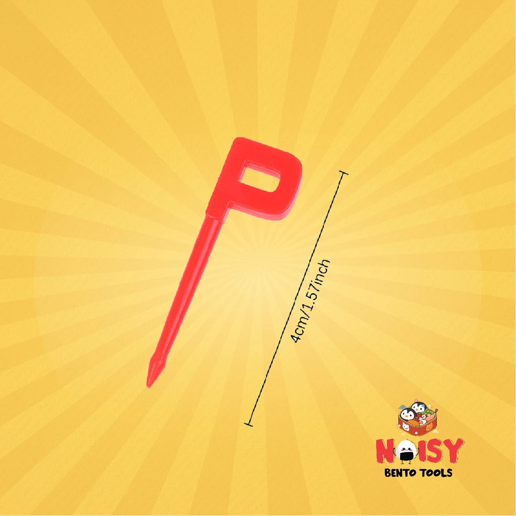 Jual ALPHABET PICK | TUSUKAN BENTO HURUF A-Z | Shopee Indonesia