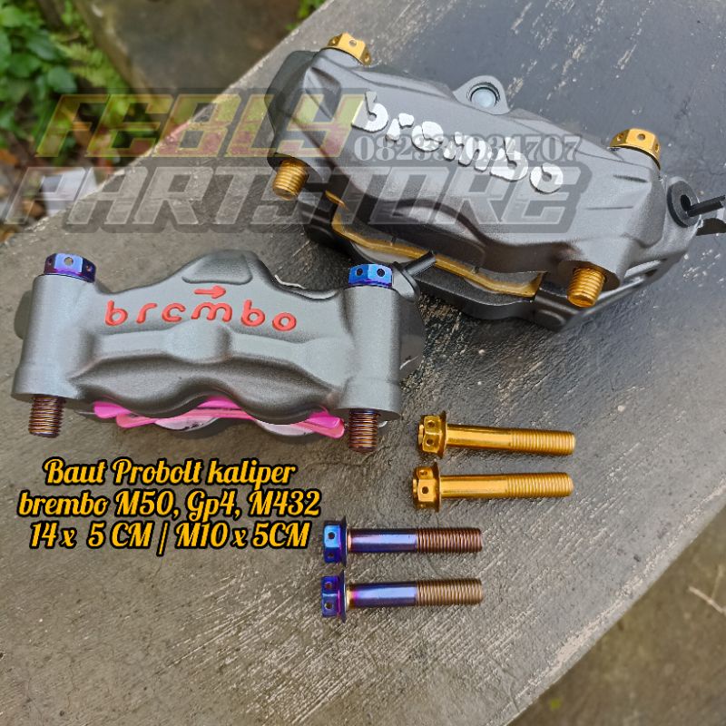 Jual BAUT PROBOLT KALIPER BREMBO M50 M432 GP4RS BAUT PROBOLT M10X5 BAUT ...