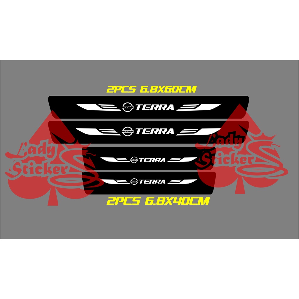 Jual 5pcs sticker sill plate carbon 3d mobil terra sticker karbon 3d ...