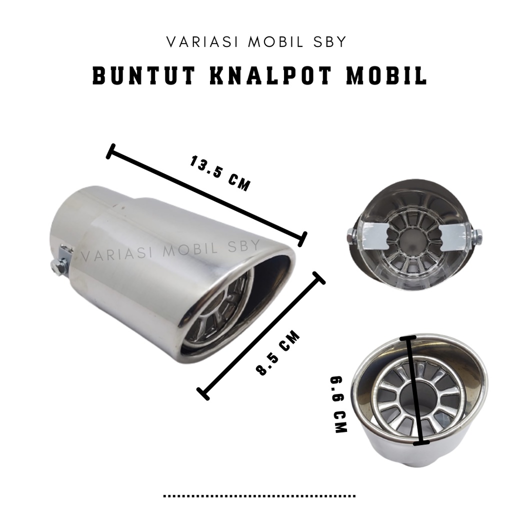 Jual Buntut Knalpot Model Miring Muffler Cutter Buntut Cover Ujung