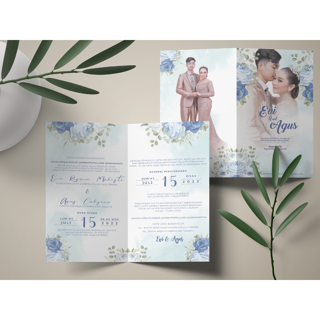 Jual Undangan Pernikahan Murah, ngunduh mantu, tasyakuran, khitan