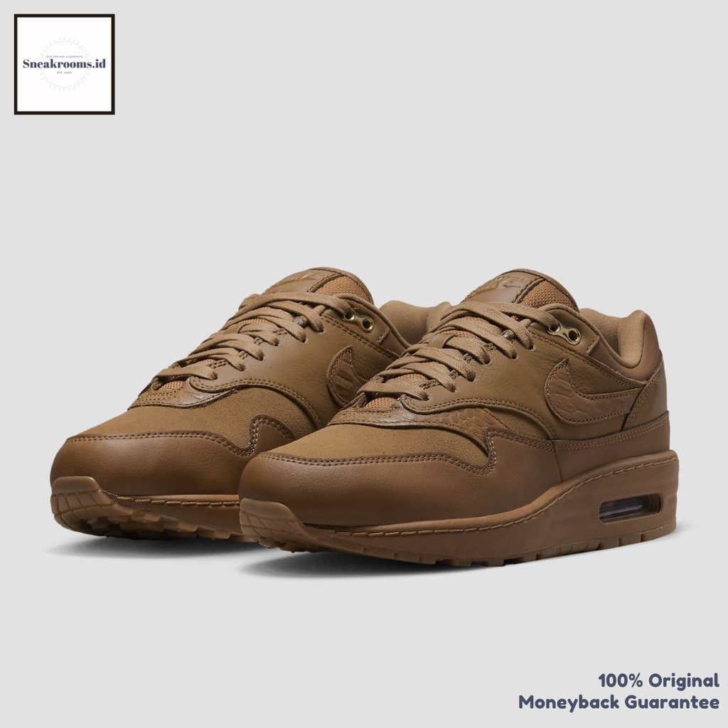 Jual Sepatu Sneakers Nike Air Max 1 87 WMNS Ale Brown Original 100 Shopee Indonesia