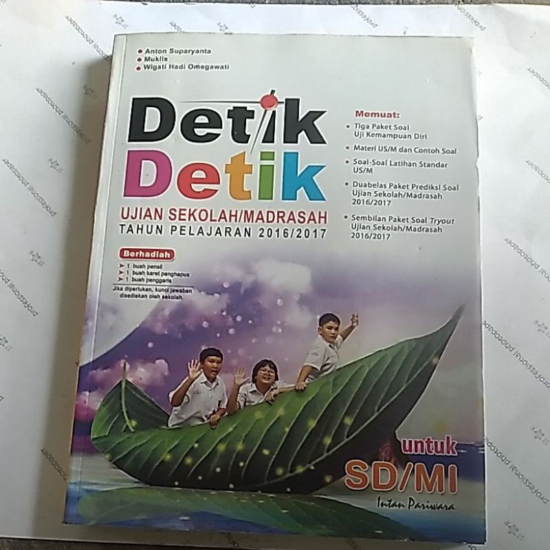 Jual DETIK DETIK UJIAN SD/MI TAHUN 2016/2017 (INTAN PARIWARA) | Shopee ...