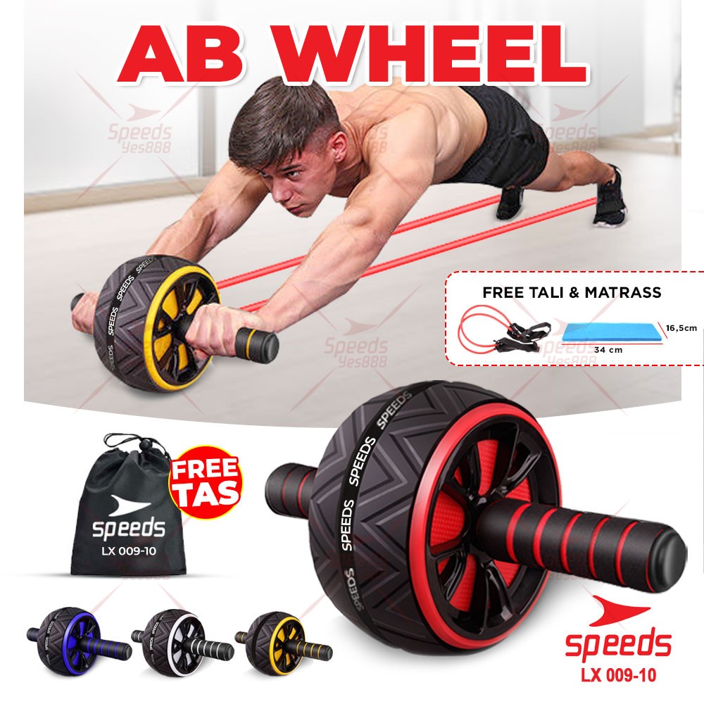 Jual Speeds Ab Wheel Ab Roller Alat Push Up Wheel Roda Besar Fitness Alat Olahraga Praktis