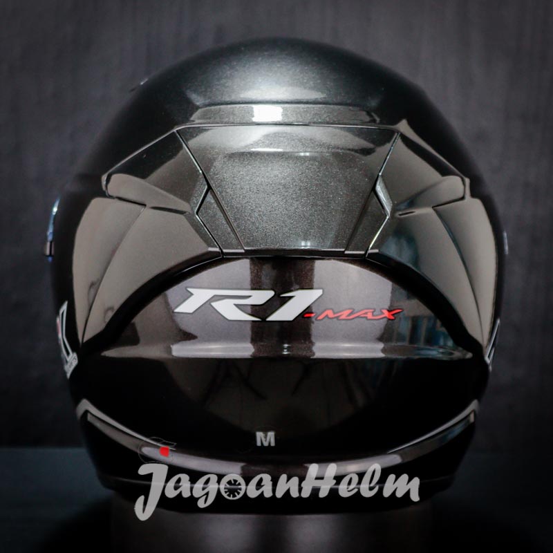 Jual NHK HELM R1 MAX SOLID | GUN METAL GLOSSY | DOUBLE VISOR | Shopee ...