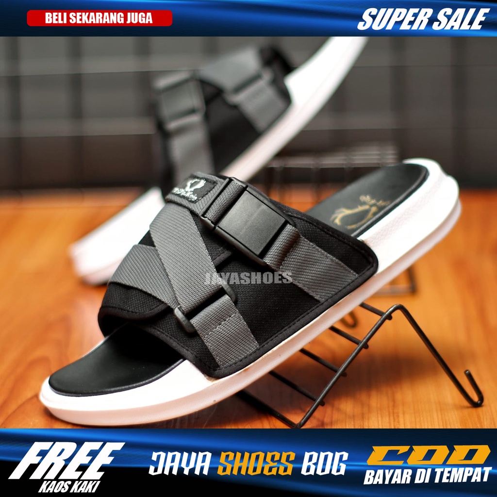 Jual LULJA Sendal Slide Pria Original Distro Sandal Slop Pria Casual ...