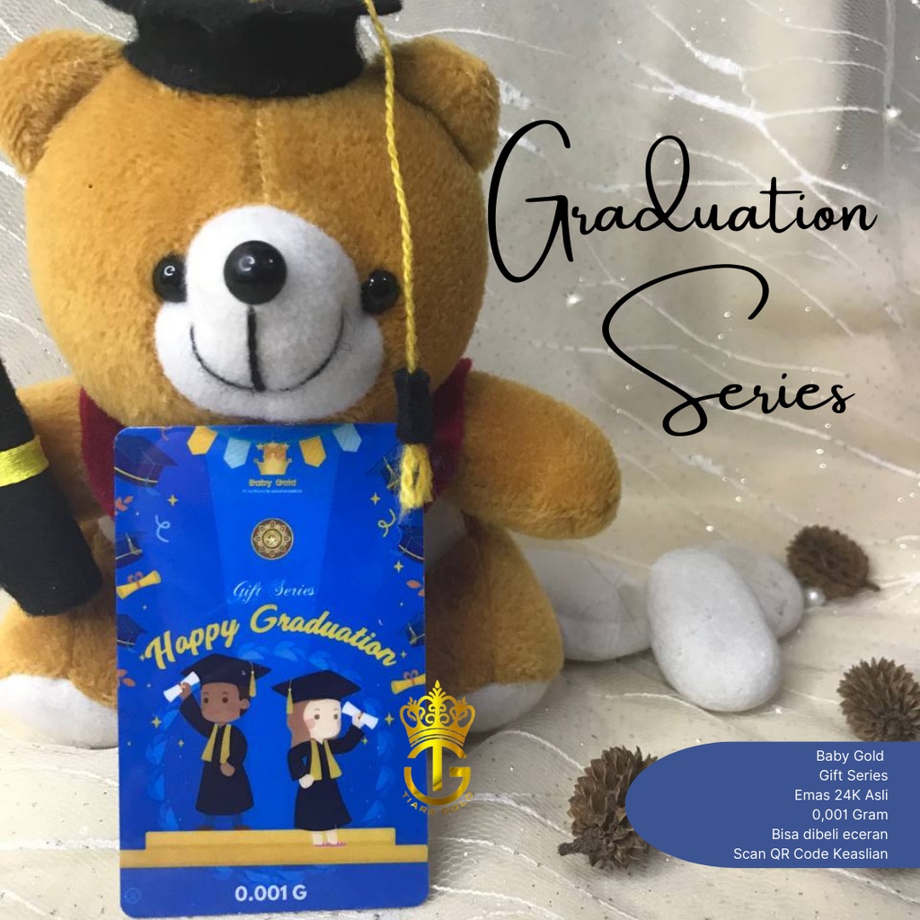 Jual SOUVENIR GRADUATION GIFT SERIES WISUDA BABY GOLD HAPPY GRADUATION ...