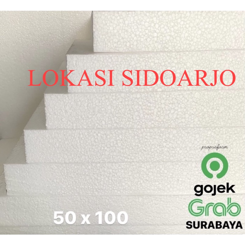 Jual Styrofoam Gabus Lembaran X Cm Tebal Cm Khusus Gojek Grab