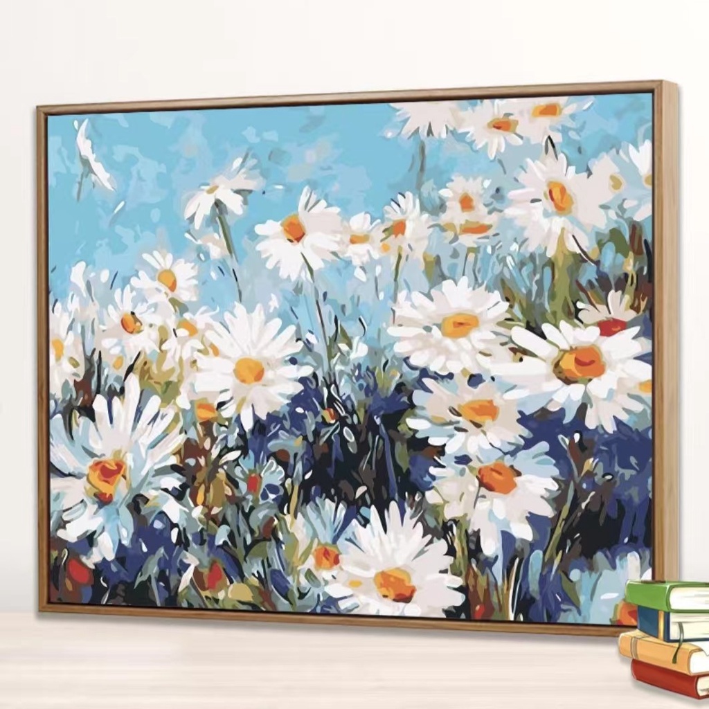 Jual DIY Painting Canvas Paint By Number kit Lukisan 40x50cm | Shopee ...