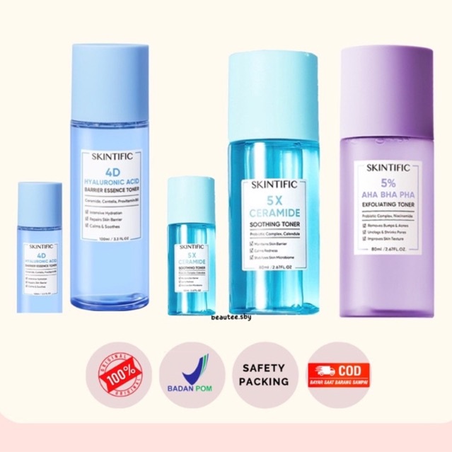 Jual SKINTIFIC All Toners 5% Aha Bha Pha Exfoliating / 4D Hyaluronic ...