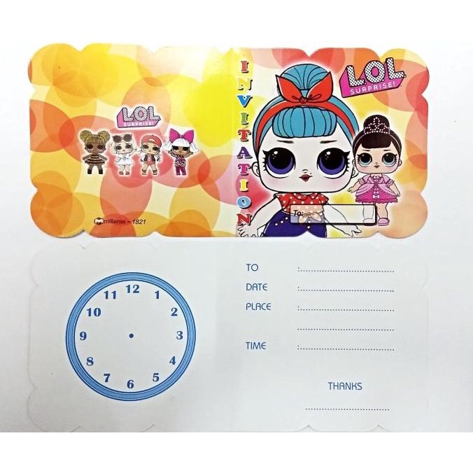 Jual Surat / Kartu Undangan Ulang Tahun Anak Anak Terbaru | Shopee