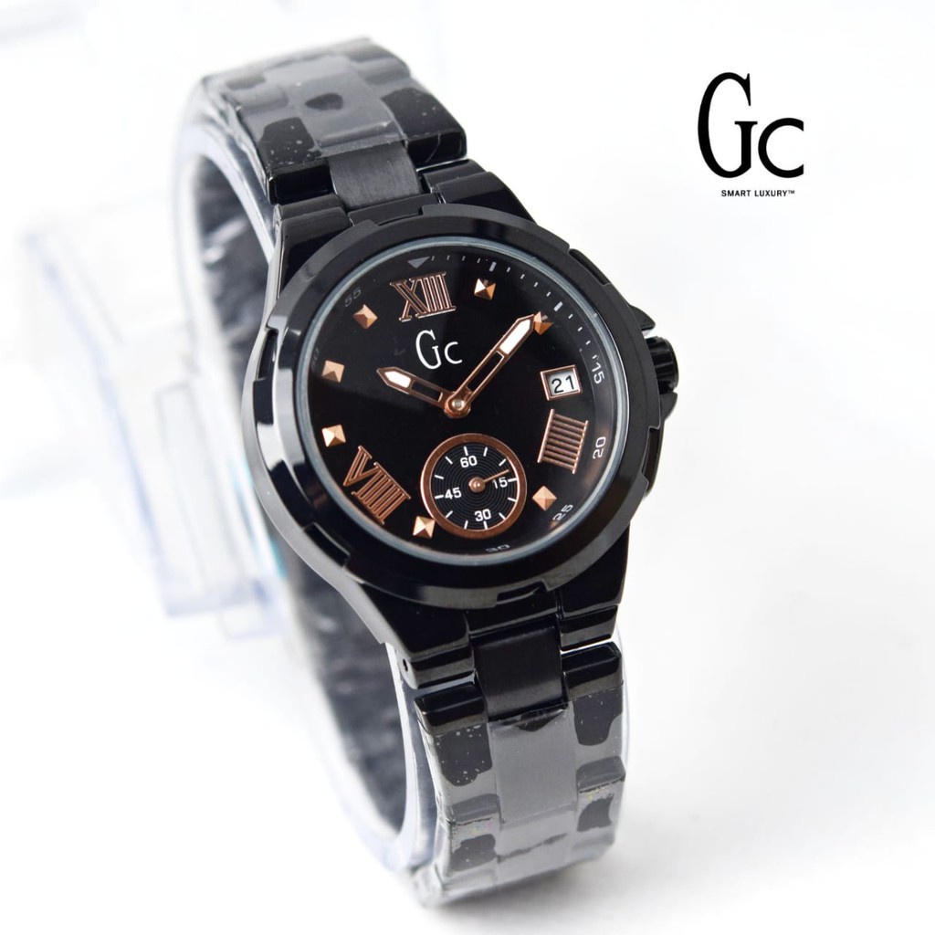 Jual NUSANTARA Jam Tangan Wanita GC Rantai Tanggal Aktif | Shopee Indonesia