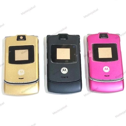 Jual Casing Motorola V3 Fullset - Gold - motorolla V3. | Shopee Indonesia